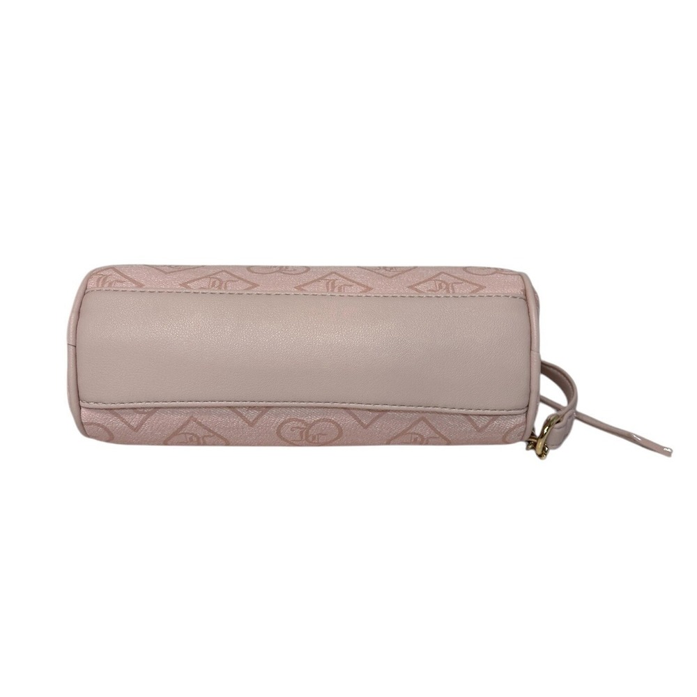 Juicy Couture Precious Moments Roll Bag Pink Clay Monogram Heart Crossbody NEW - Picture 5 of 10